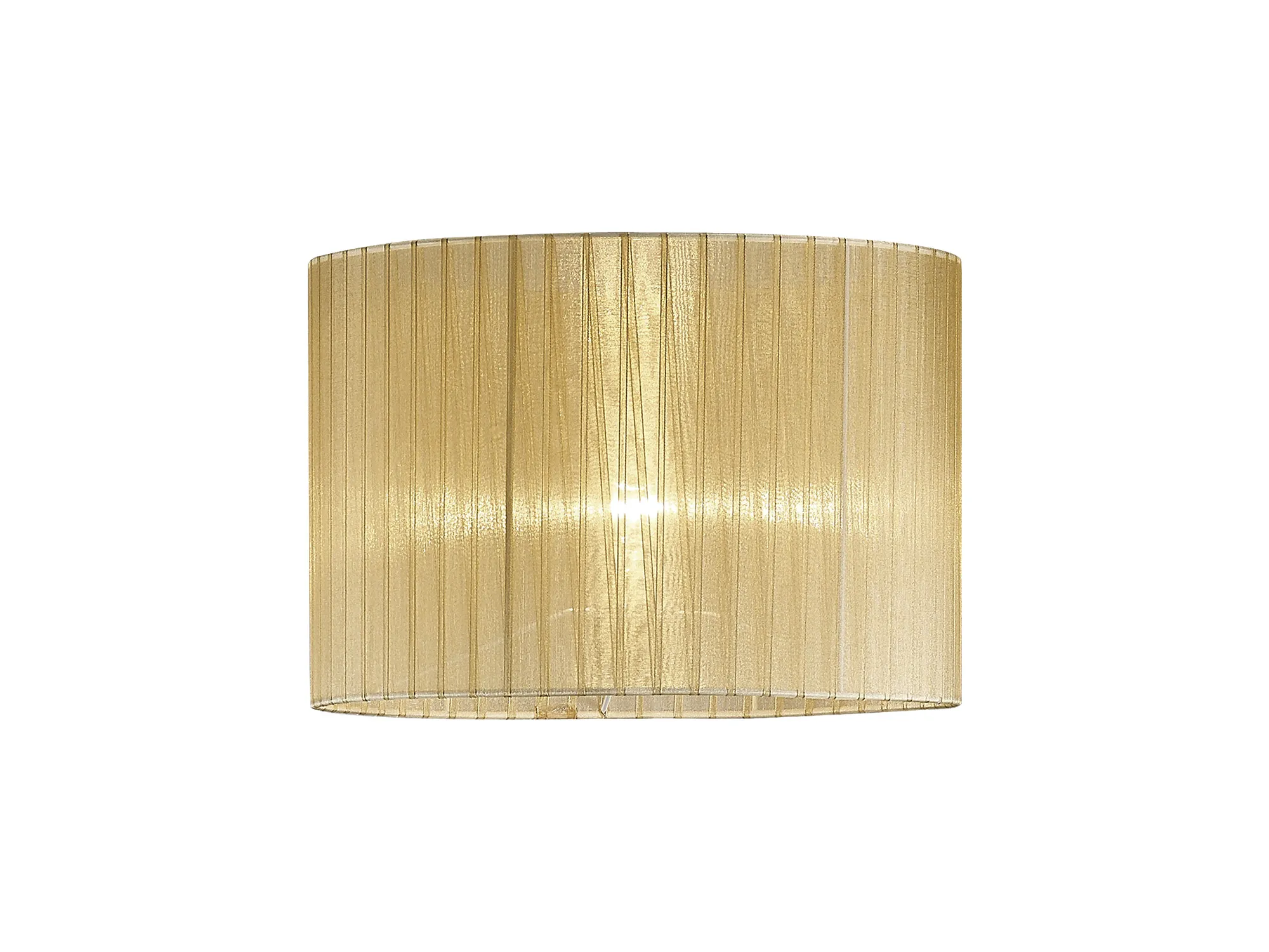 ILS31531  Florence 38cm Round Organza Fabric Shade Cream